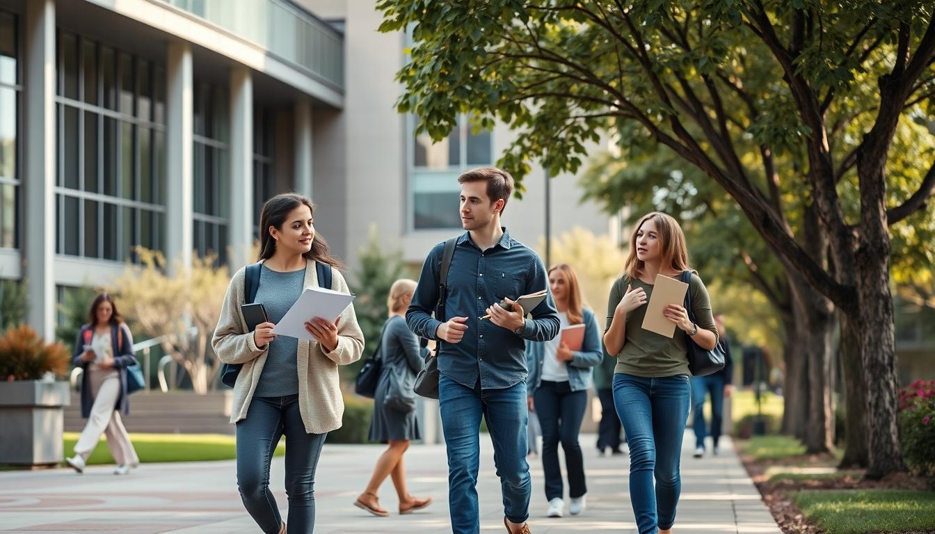 Students working in research laboratory